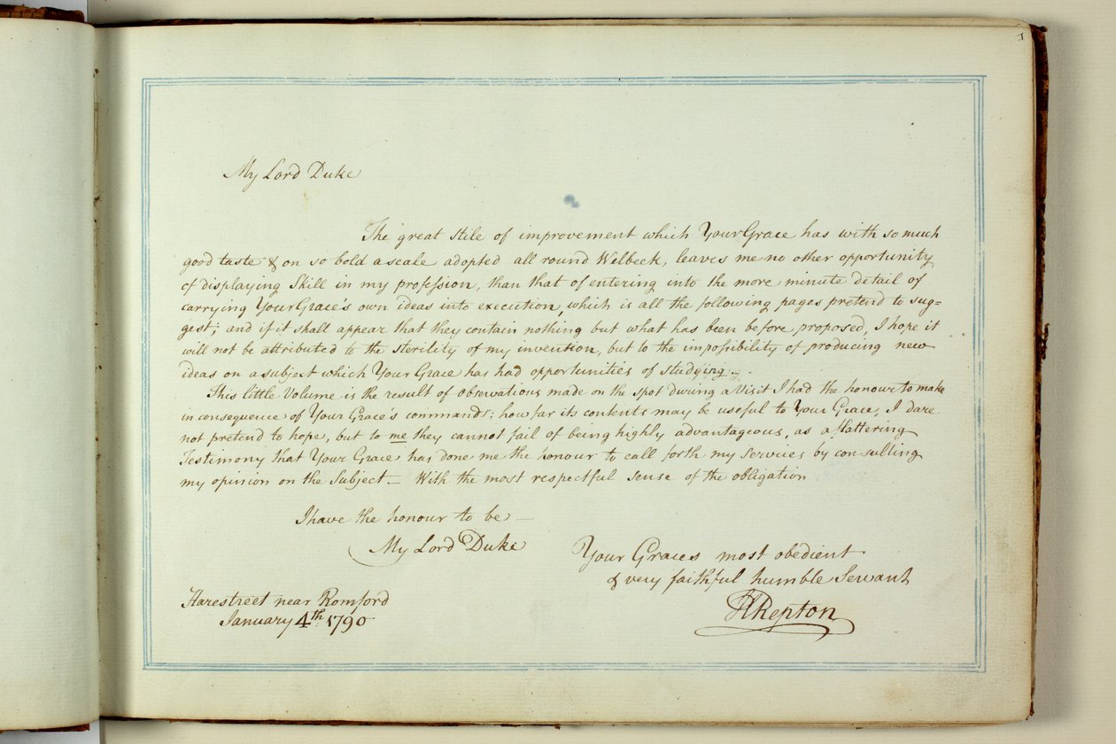Livro Vermelho: Welbeck de Humphry Repton