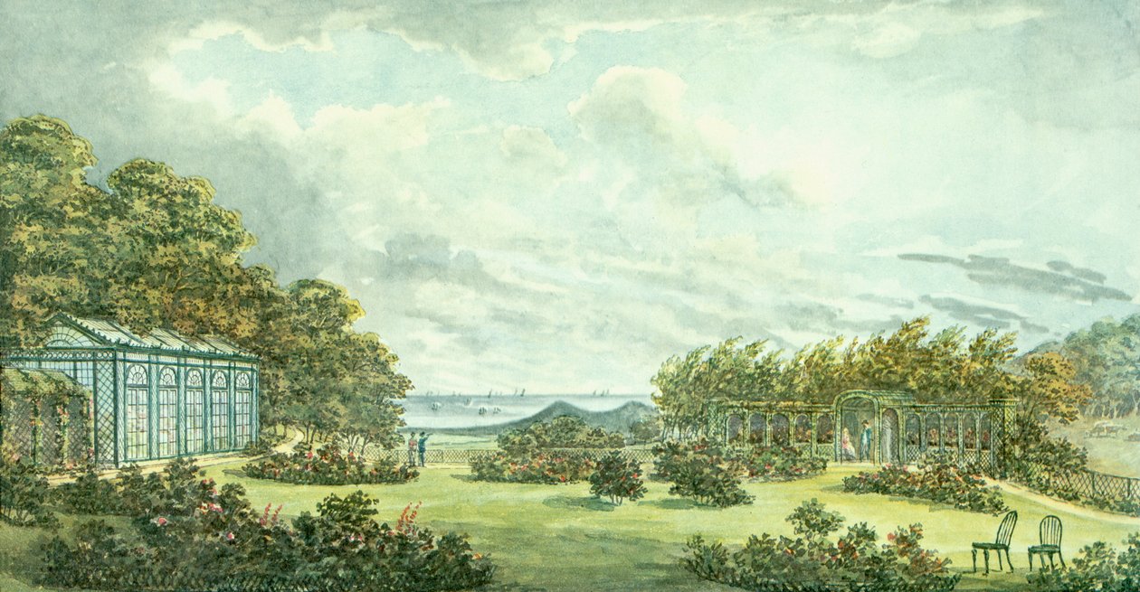 Livro Vermelho para Sheringham Hall, c.1812 de Humphry Repton