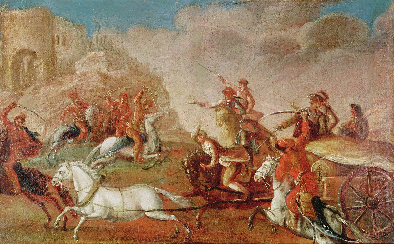 Revolta de Kuruc na Hungria contra os Habsburgos 1703-11 de Hungarian School