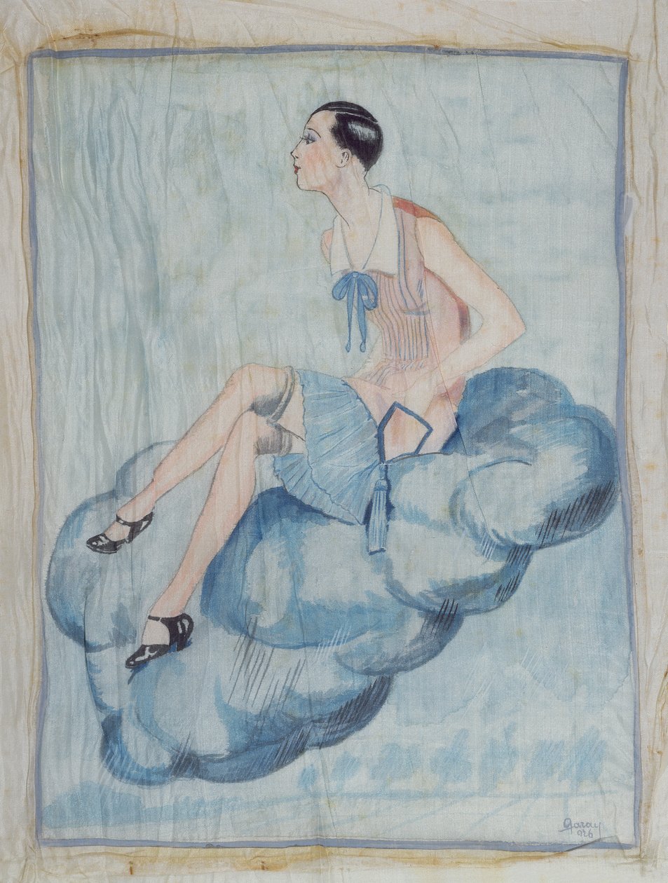 La Garconne, c. 1925-30 (seda pintada) de Hungarian School