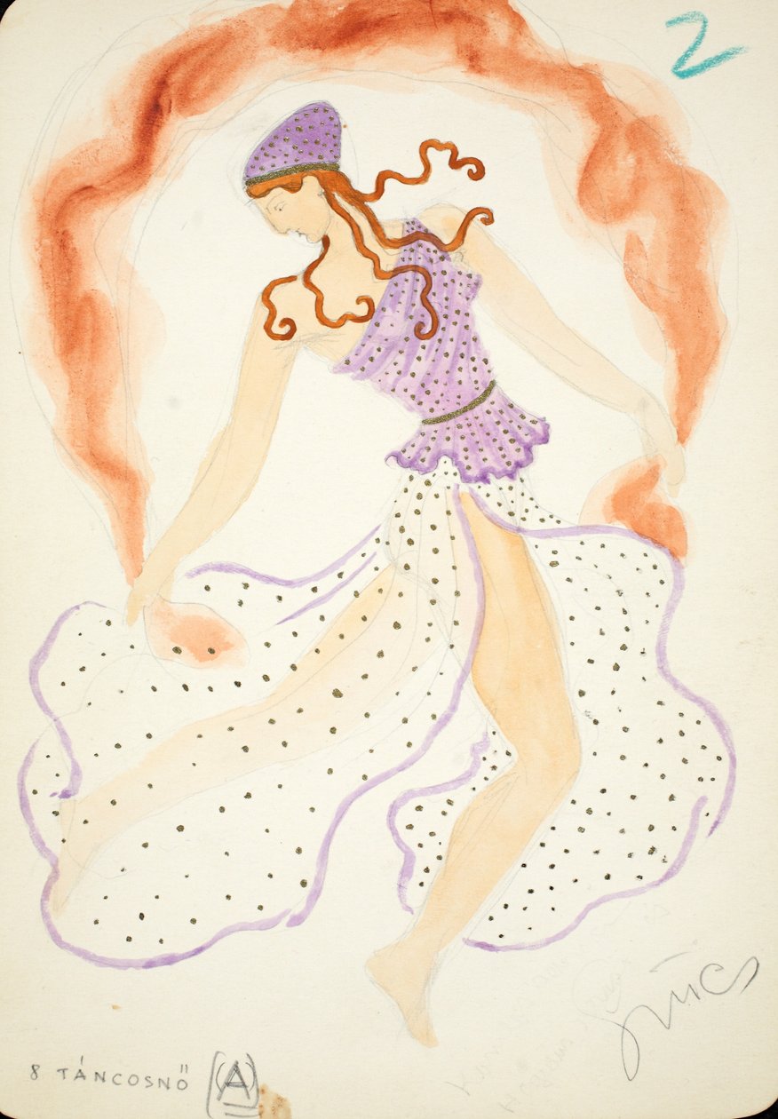 Tancosno, projeto para "Die ägyptische Helena" de Richard Strauss de Hungarian School