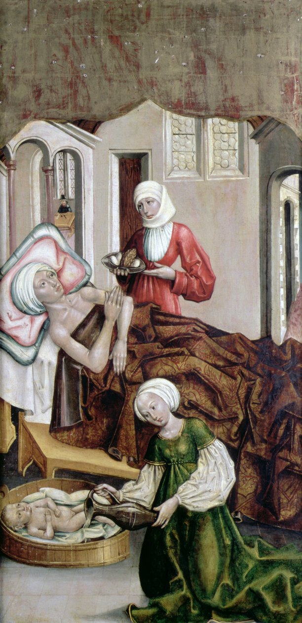 O nascimento de São João Batista, Kisszeben, 1490 de Hungarian School