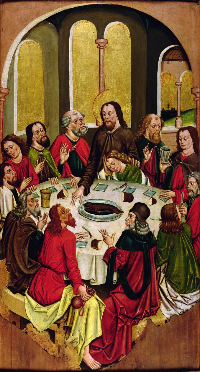 A Última Ceia, Turocbela, 1480-90 de Hungarian School