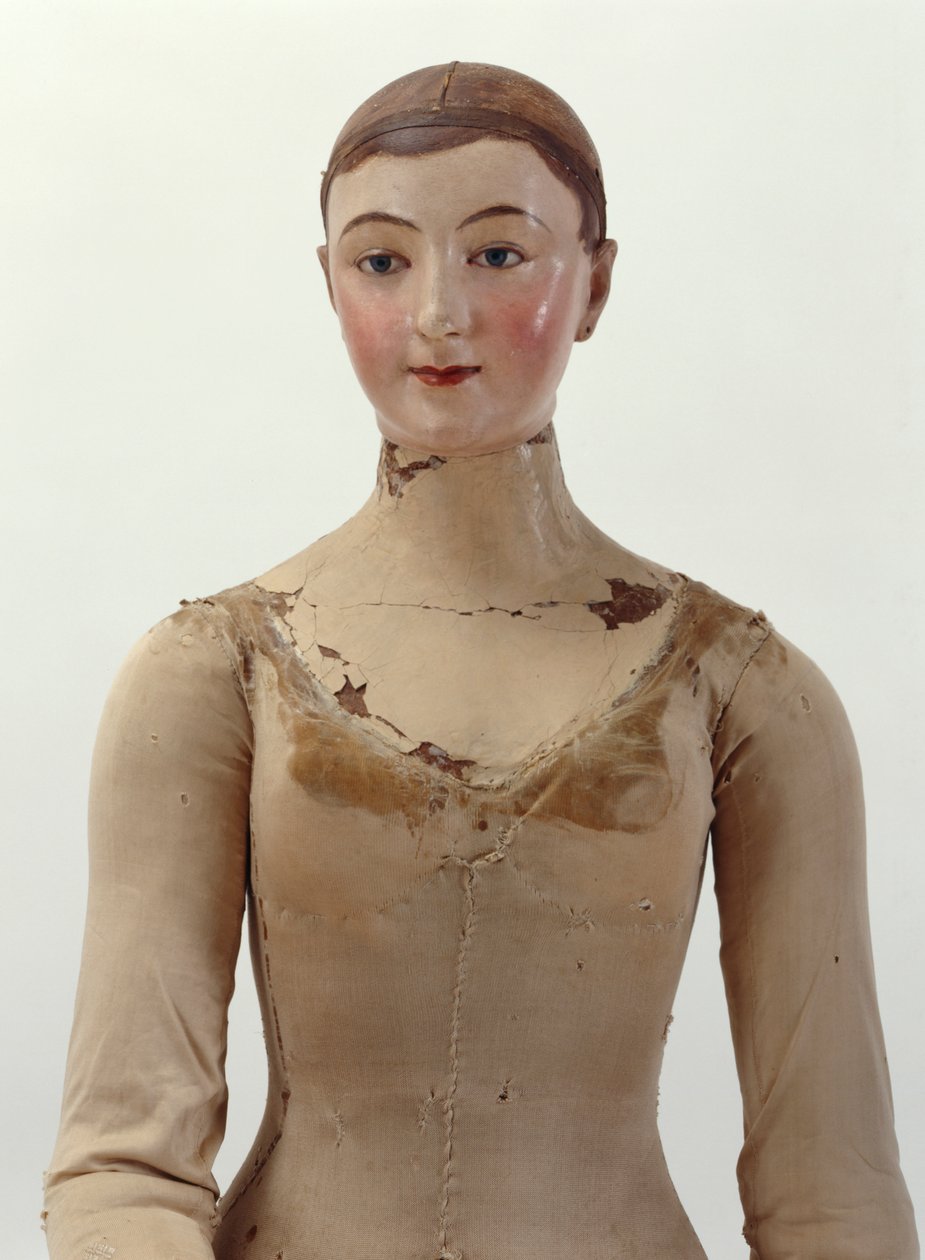 Manequim, 1817 (madeira, metal, têxtil e papermache) (ver também 312162-312163) de Huot