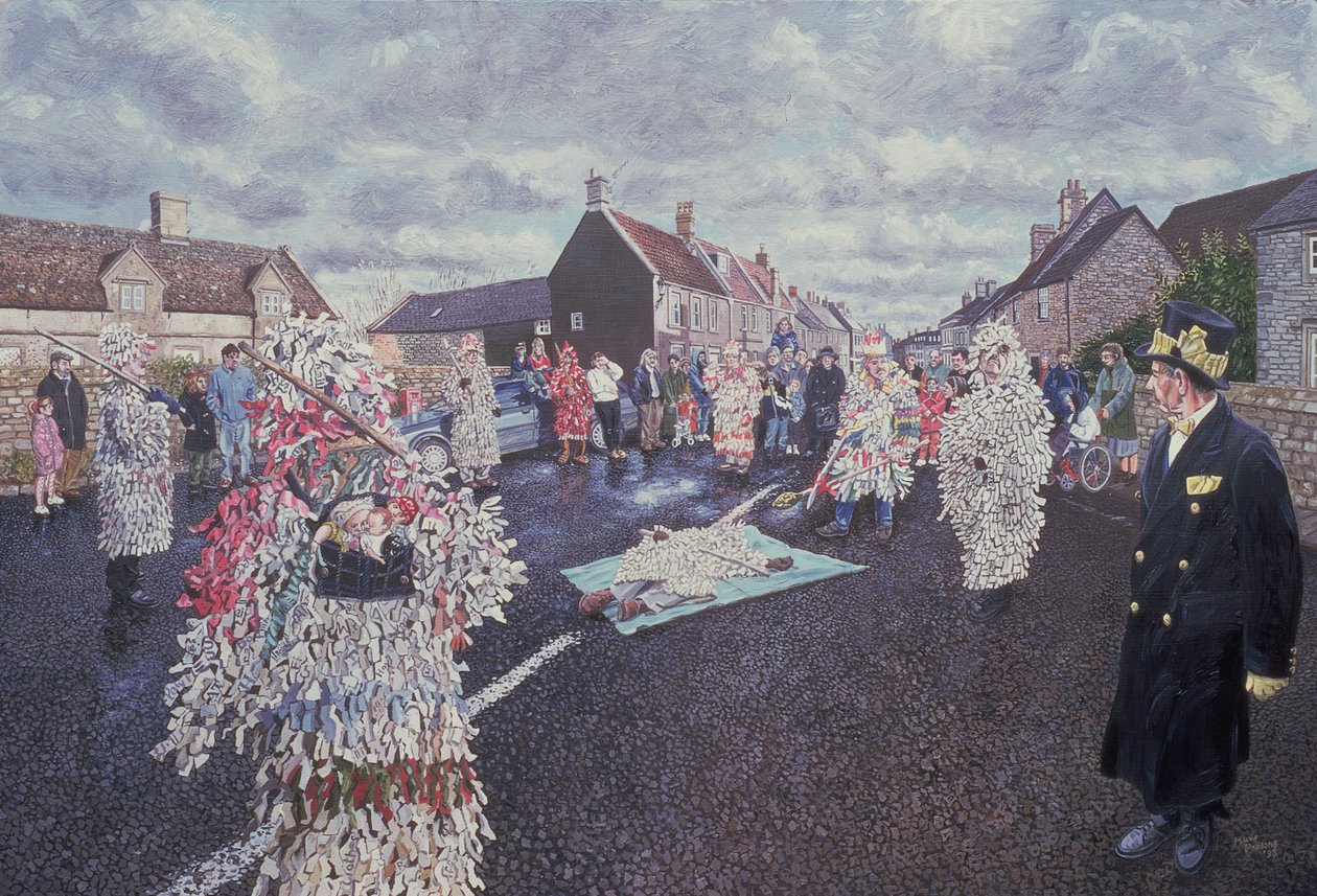 Mummers Boxing Day, Marshfield, 1998 (ver também 107623) de Huw S. Parsons