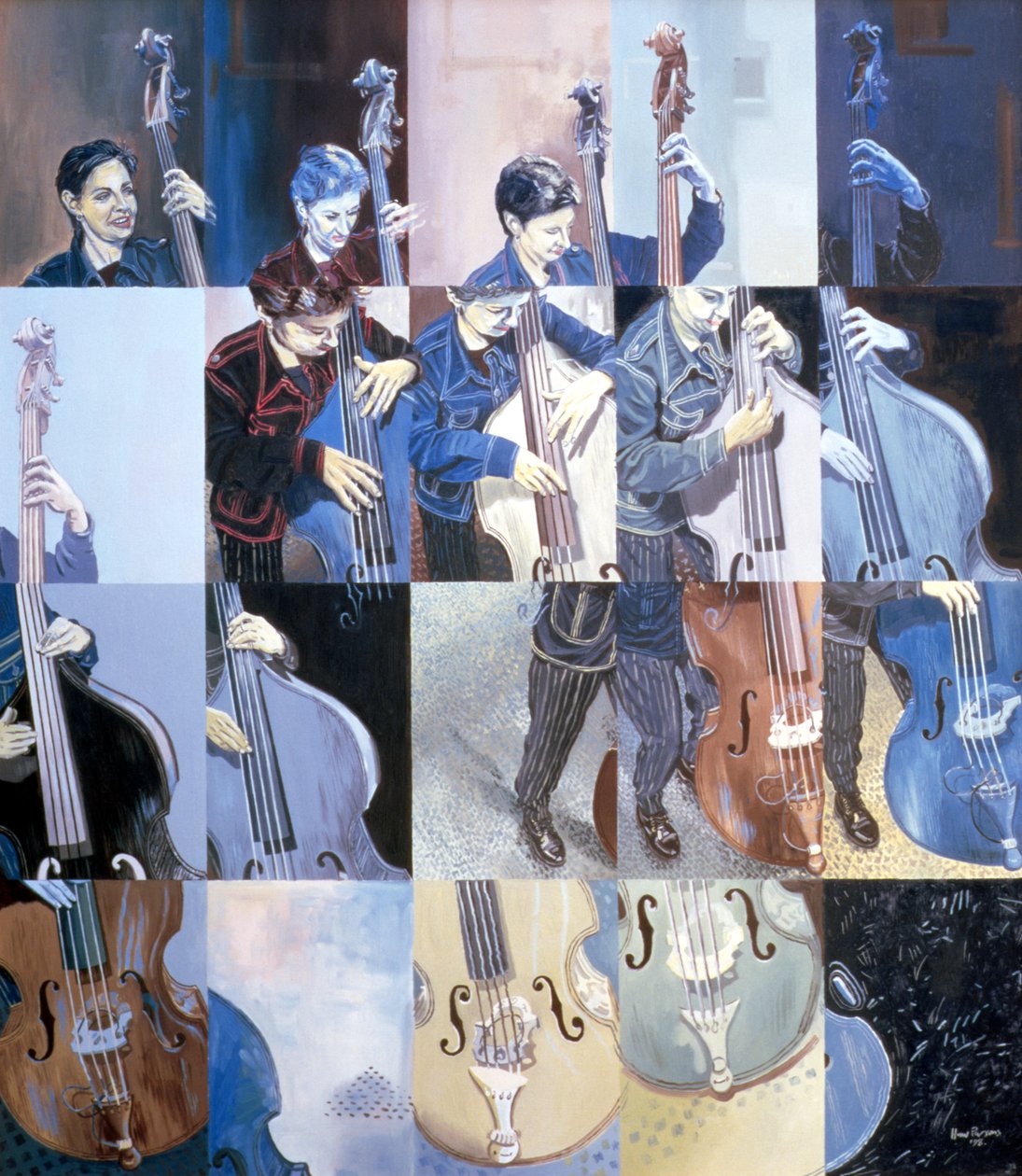 Paula Gardiner, baixista de jazz, 1998 de Huw S. Parsons