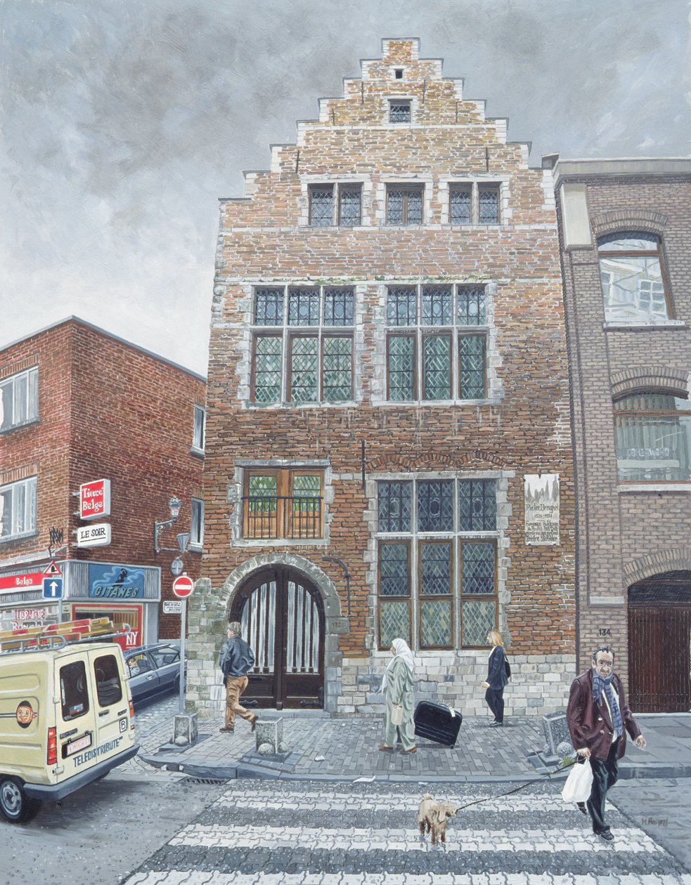 Pieter Brueghels House em Bruxelas, 1996 de Huw S. Parsons