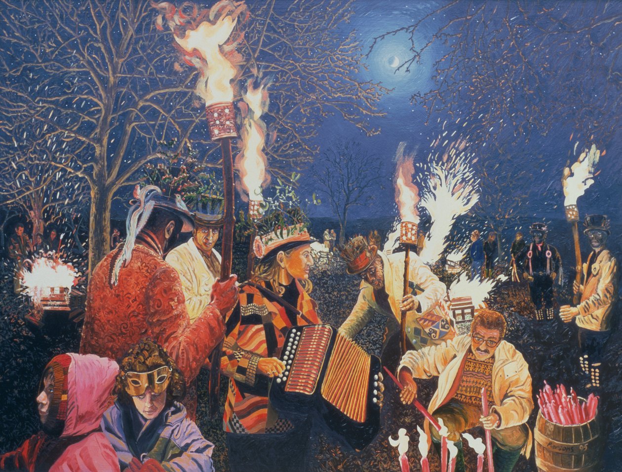 Wassailing em Herefordshire, 1995 de Huw S. Parsons