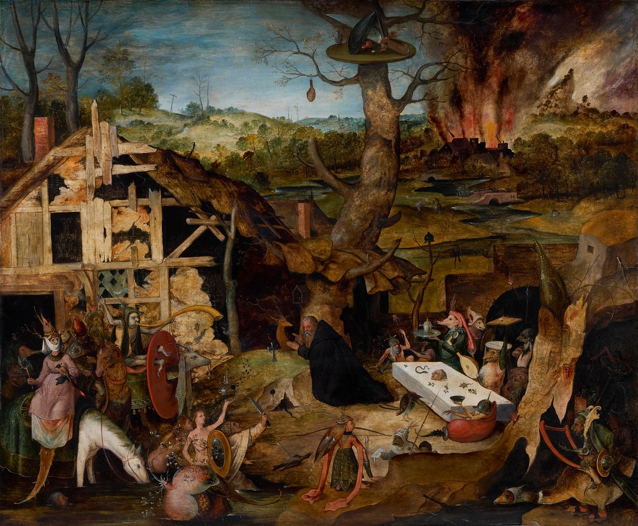 A Tentação de Santo António, 1577. de Huys