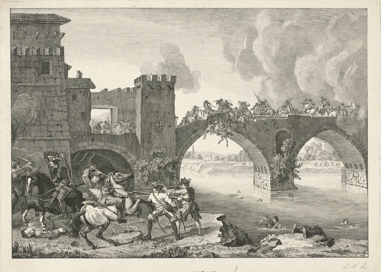 Lutar sobre uma ponte de Hyacinth de La Pegna