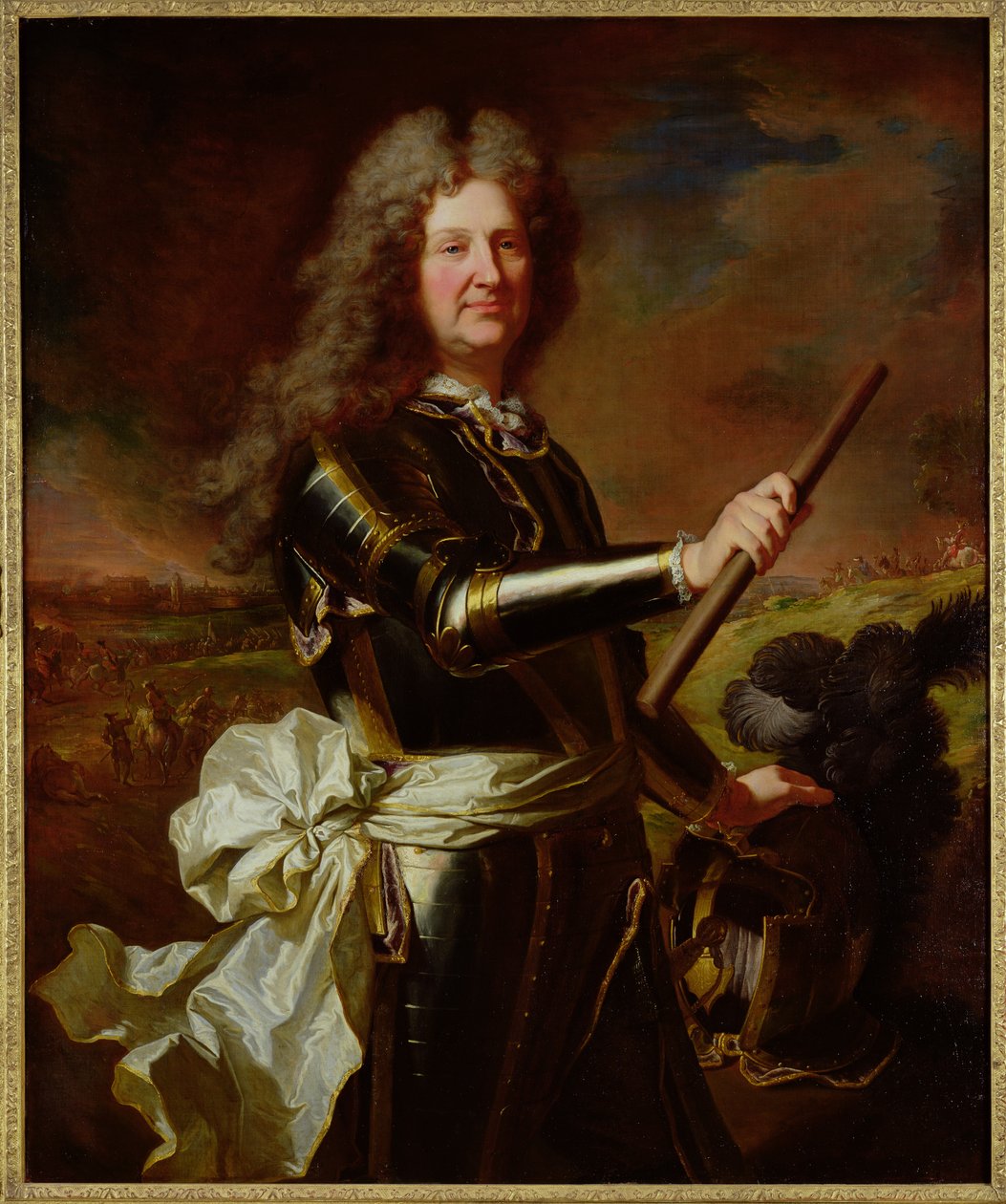 Retrato de Charles-Auguste de Matignon, Conde de Gace, Marechal da França (1647-1724) 1691 de Hyacinthe Francois Rigaud