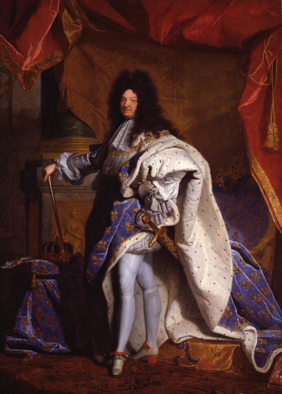 Luís XIV, rei da França (1638-1715) de Hyacinthe Francois Rigaud