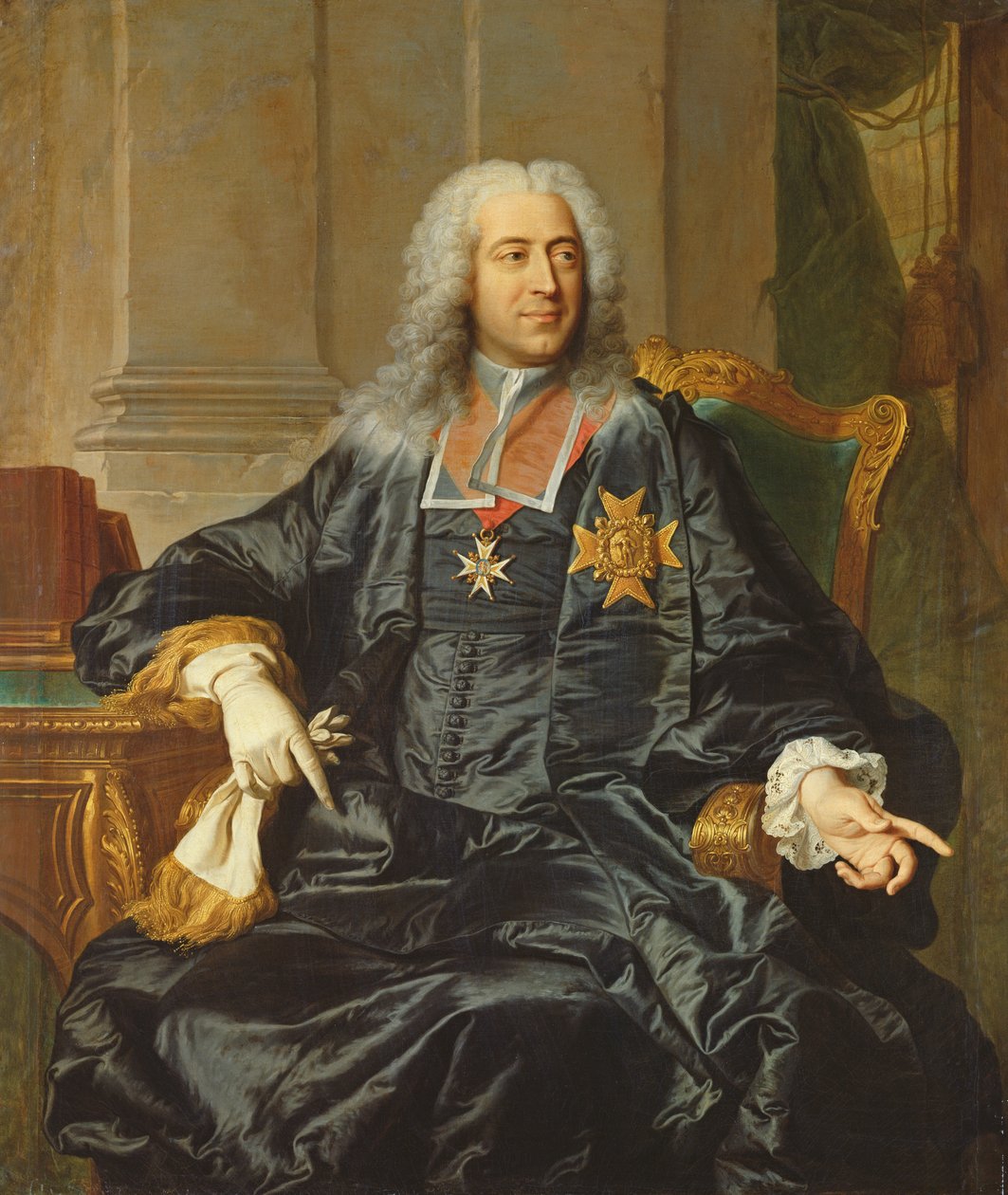 Marc-Pierre de Voyer-de-Paulmy (1696-1764) Conde de Argenson de Hyacinthe Francois Rigaud
