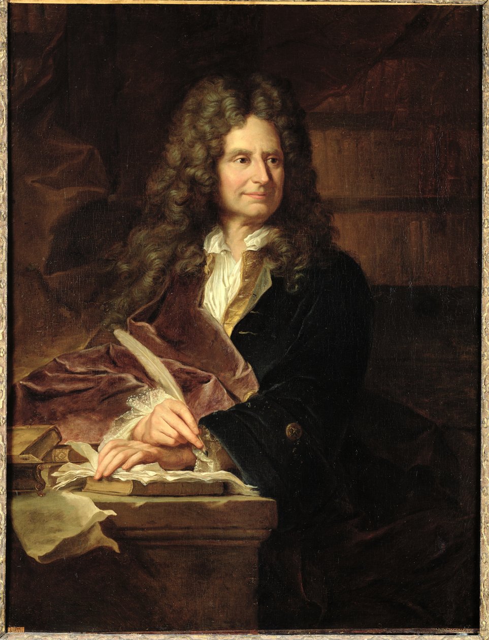 Nicolas Boileau (1636-1711) depois de 1704 de Hyacinthe Francois Rigaud