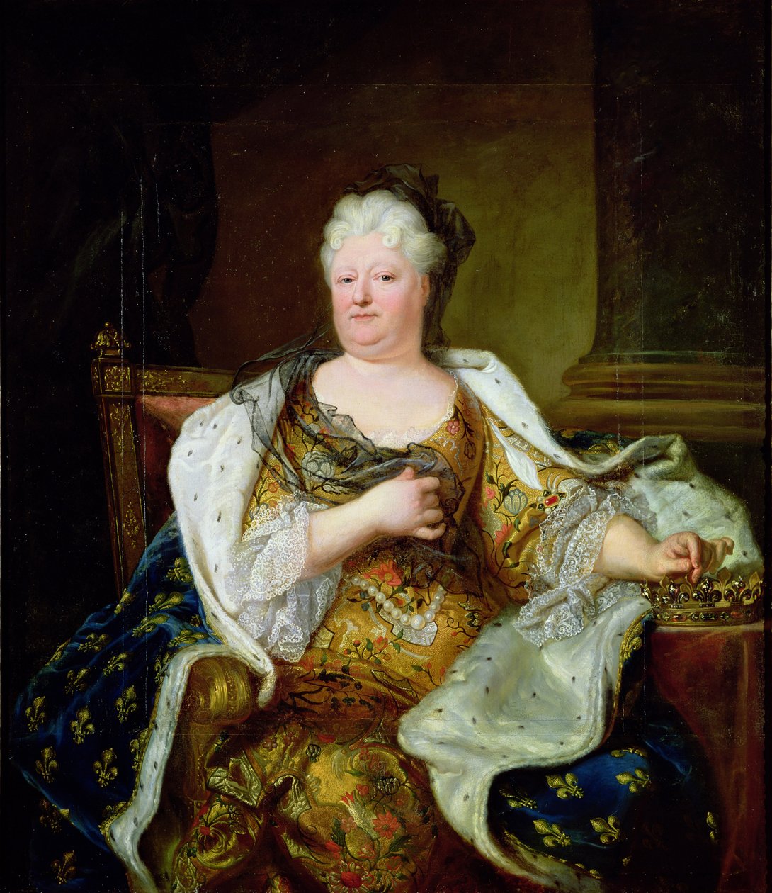 Retrato de Elizabeth Charlotte da Baviera, duquesa de Orleans de Hyacinthe Francois Rigaud