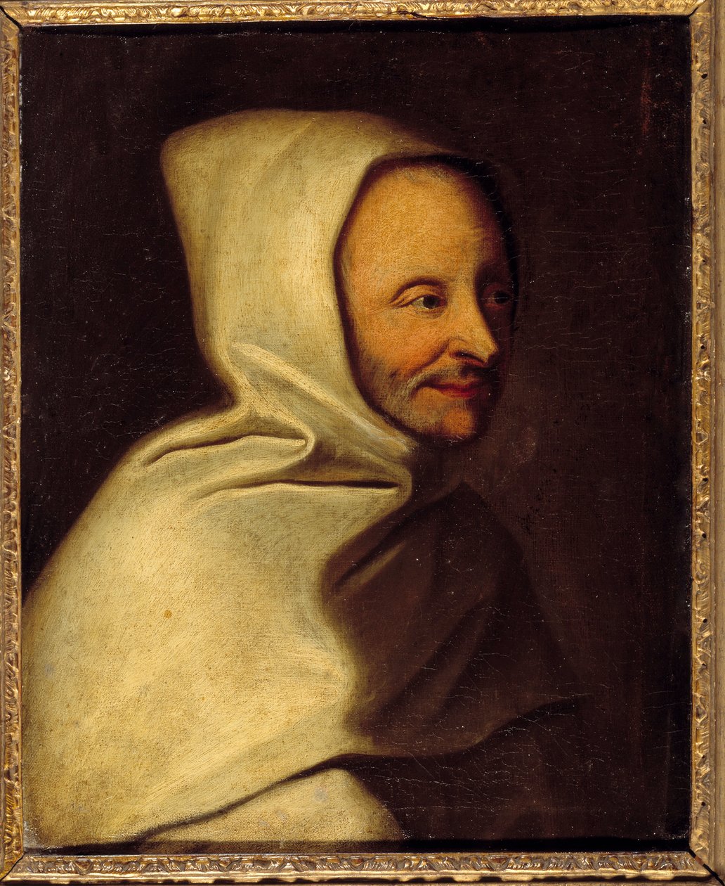 Retrato de Armand the Bouthiller de Rance, abade da Armadilha (1626-1700), fundador da Ordem dos Trapistas Pintura após Hyacinthe Rigaud (1659-1743) Sol do século XVII. 0,4x0,32 m Chantilly, Musee Conde de Hyacinthe (after) Rigaud