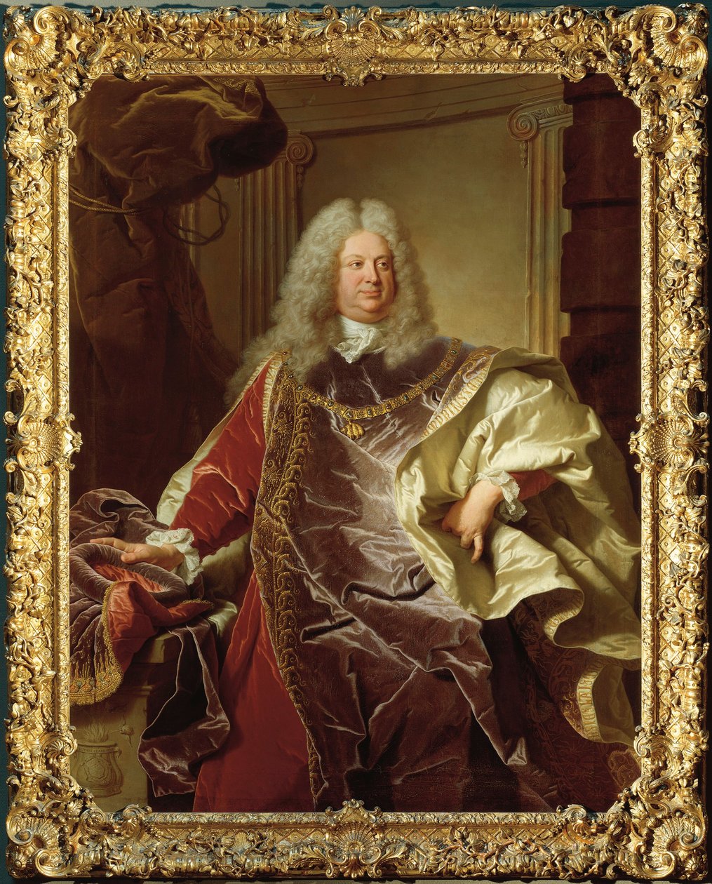 Áustria, Viena, Retrato de Philipp Ludwig Wenzel Conde de Sinzendorf (Viena de Hyacinthe Francois Rigaud