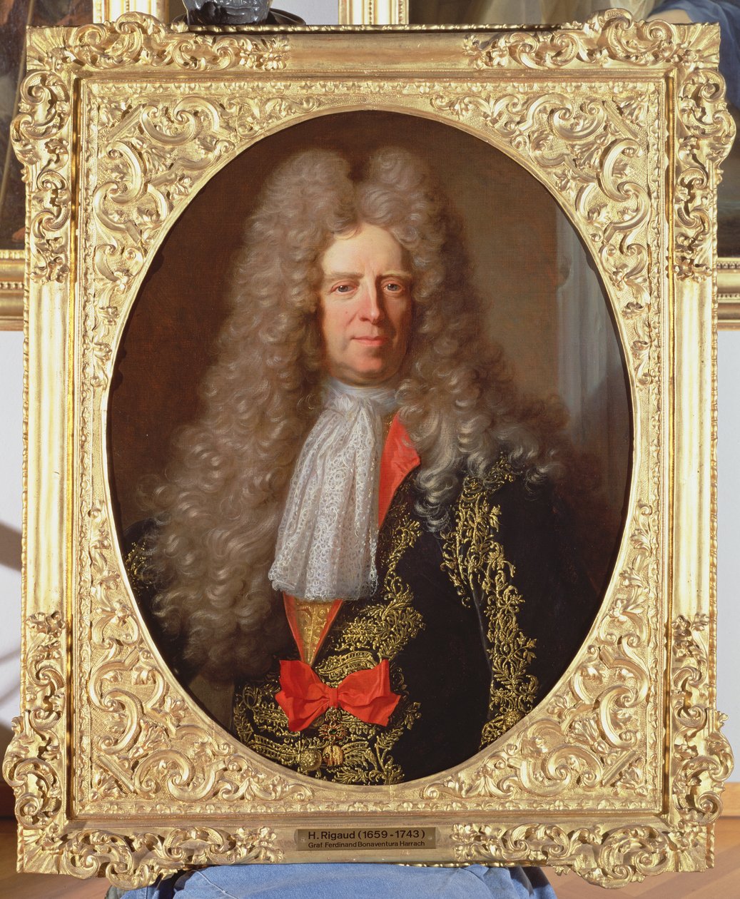 Conde Ferdinand Bonaventura Harrach (1636-1706), Comissário-chefe do rei Leopoldo I da Hungria (1640-1705), 1698 de Hyacinthe Francois Rigaud