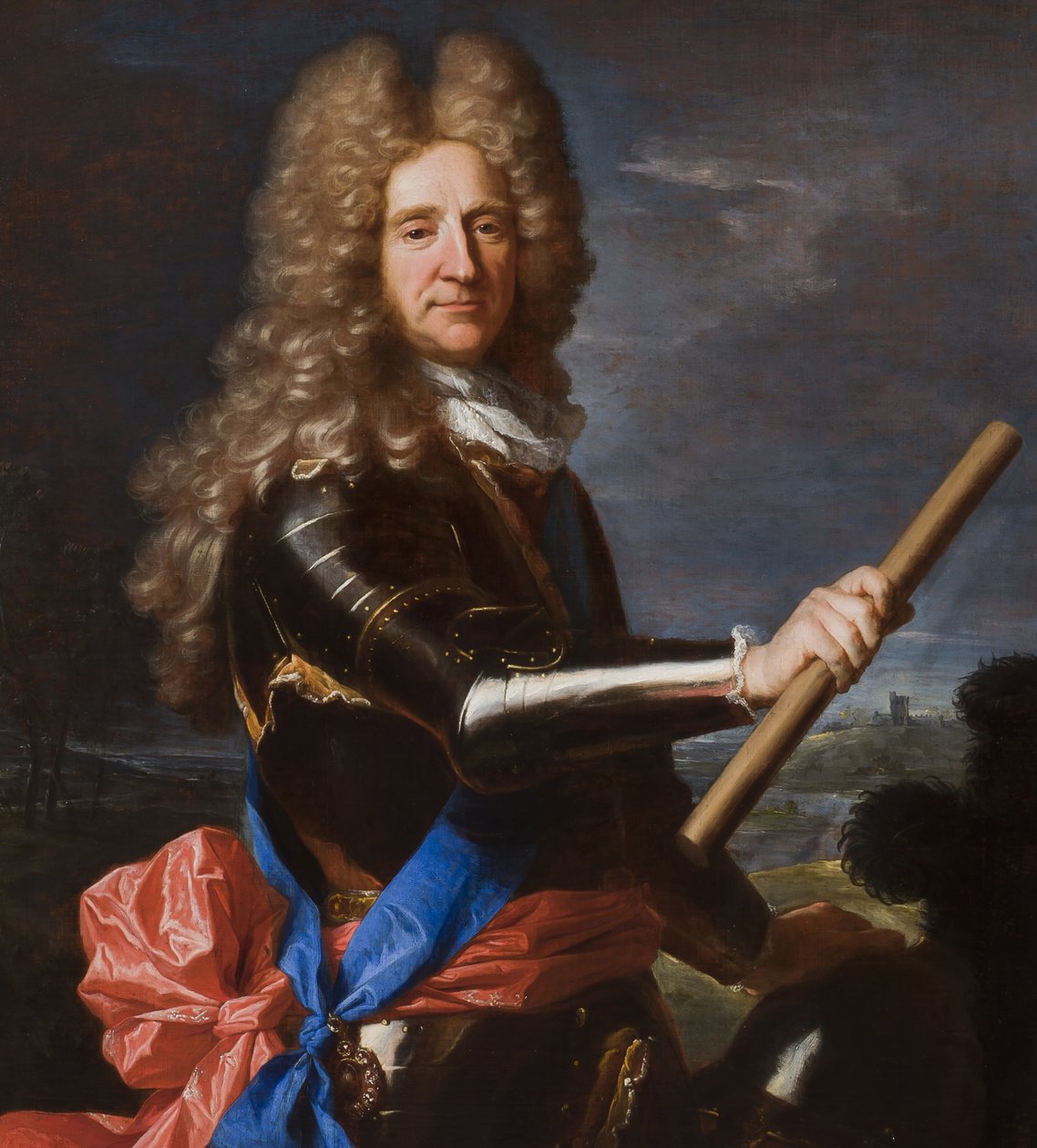 Detalhe do retrato de Hans Willem Bentinck, 1º Conde de Portland, 1699 de Hyacinthe Francois Rigaud
