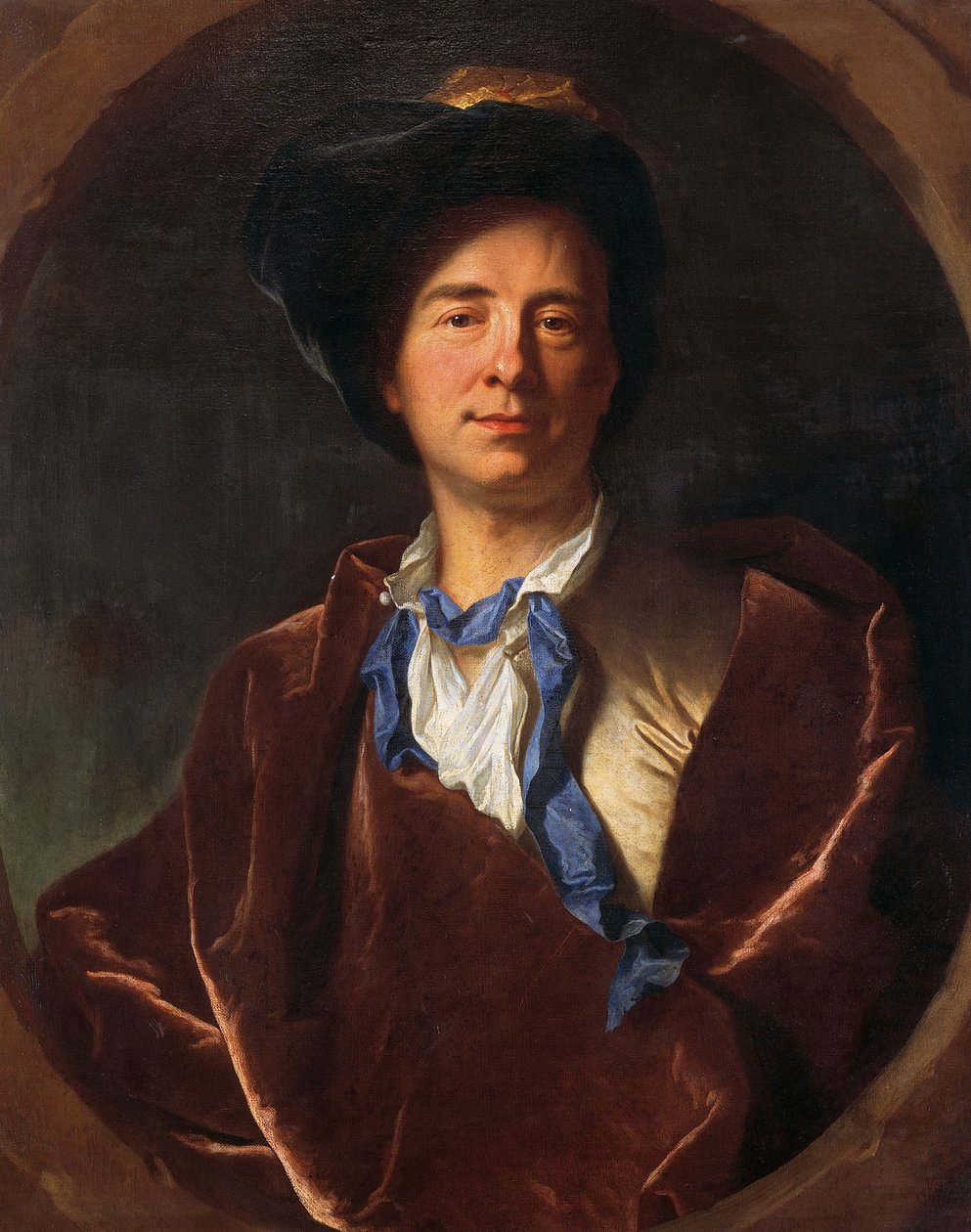 Retrato de Bernard Le Bovier de Fontenelle (Rouen de Hyacinthe Francois Rigaud