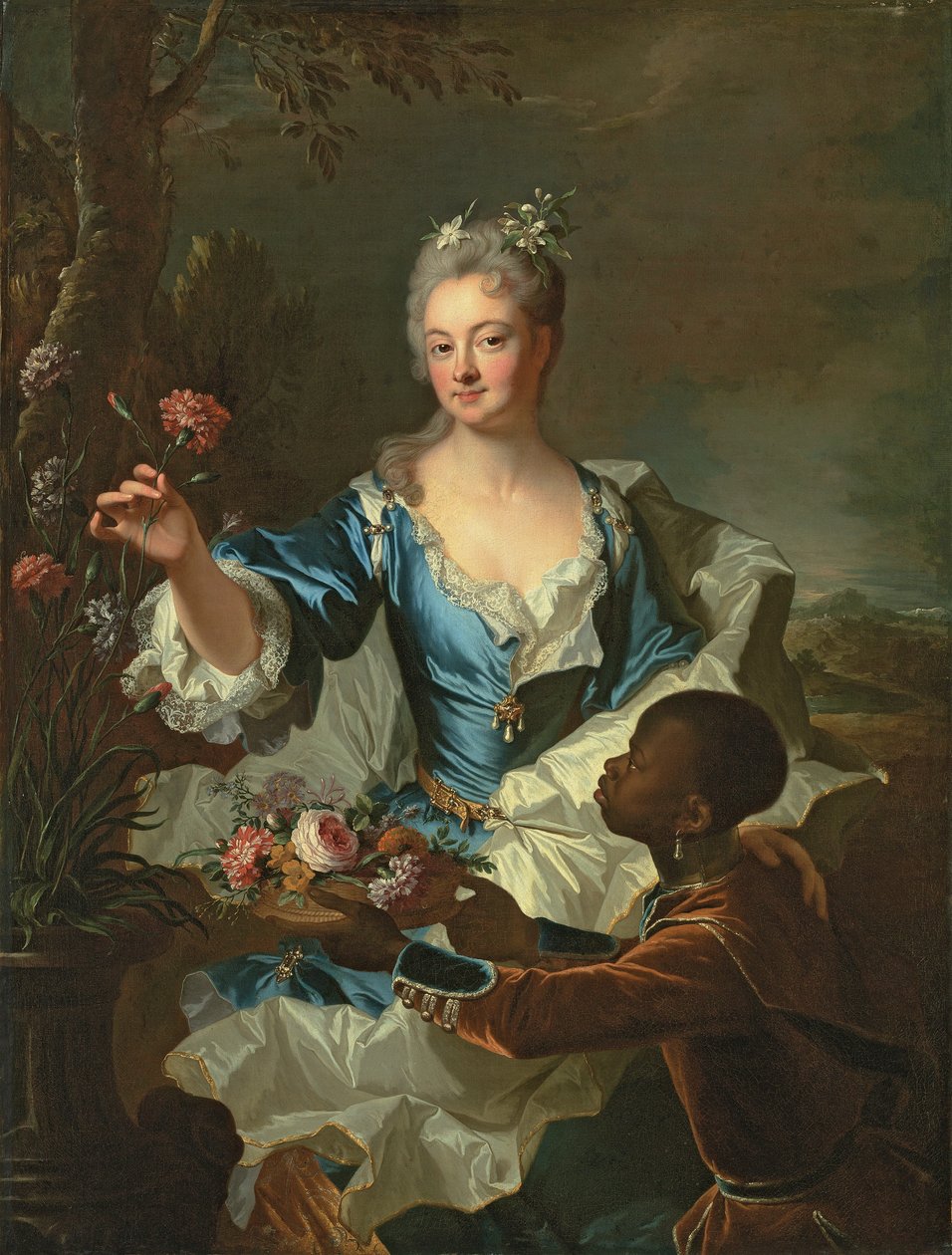 Retrato de Hyacinthe-Sophie de Beschanel-Nointel, Marquise de Louville de Hyacinthe Francois Rigaud