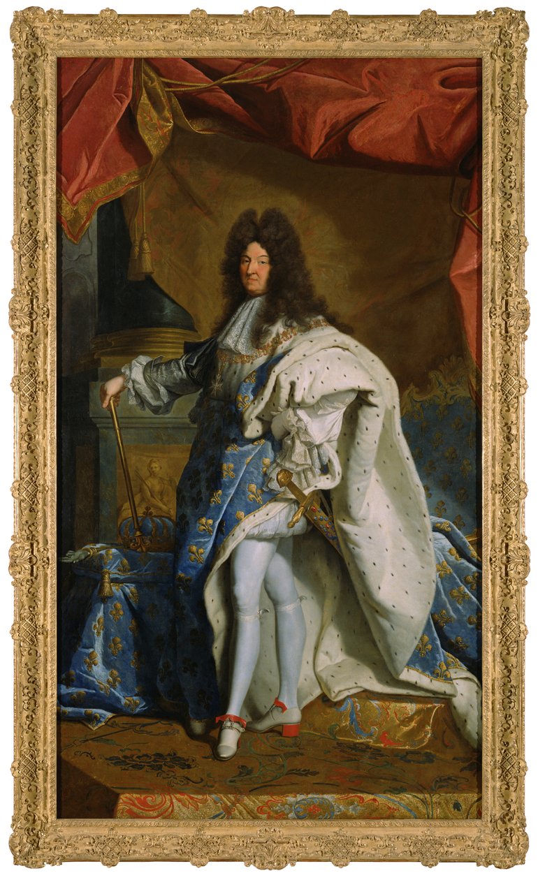 Retrato de Luís XIV, c.1701 de Hyacinthe Francois Rigaud