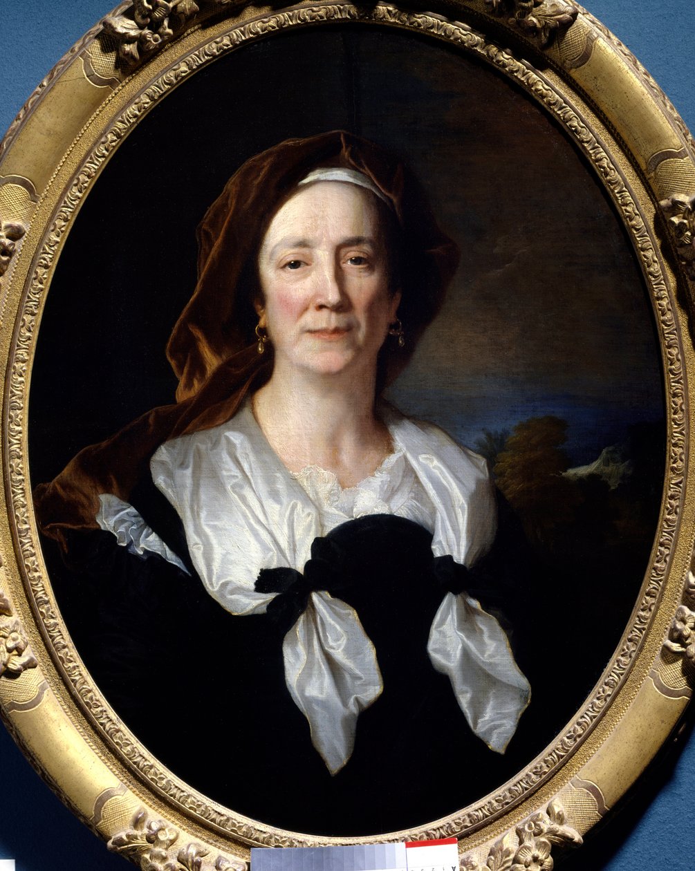 Retrato de Marie Serre, mãe da artista Pintura de Hyacinthe Rigaud (1659-1743) 1695 Sol. 0,79x0,61 m Taon, castelo Fontaine Henry. de Hyacinthe Francois Rigaud