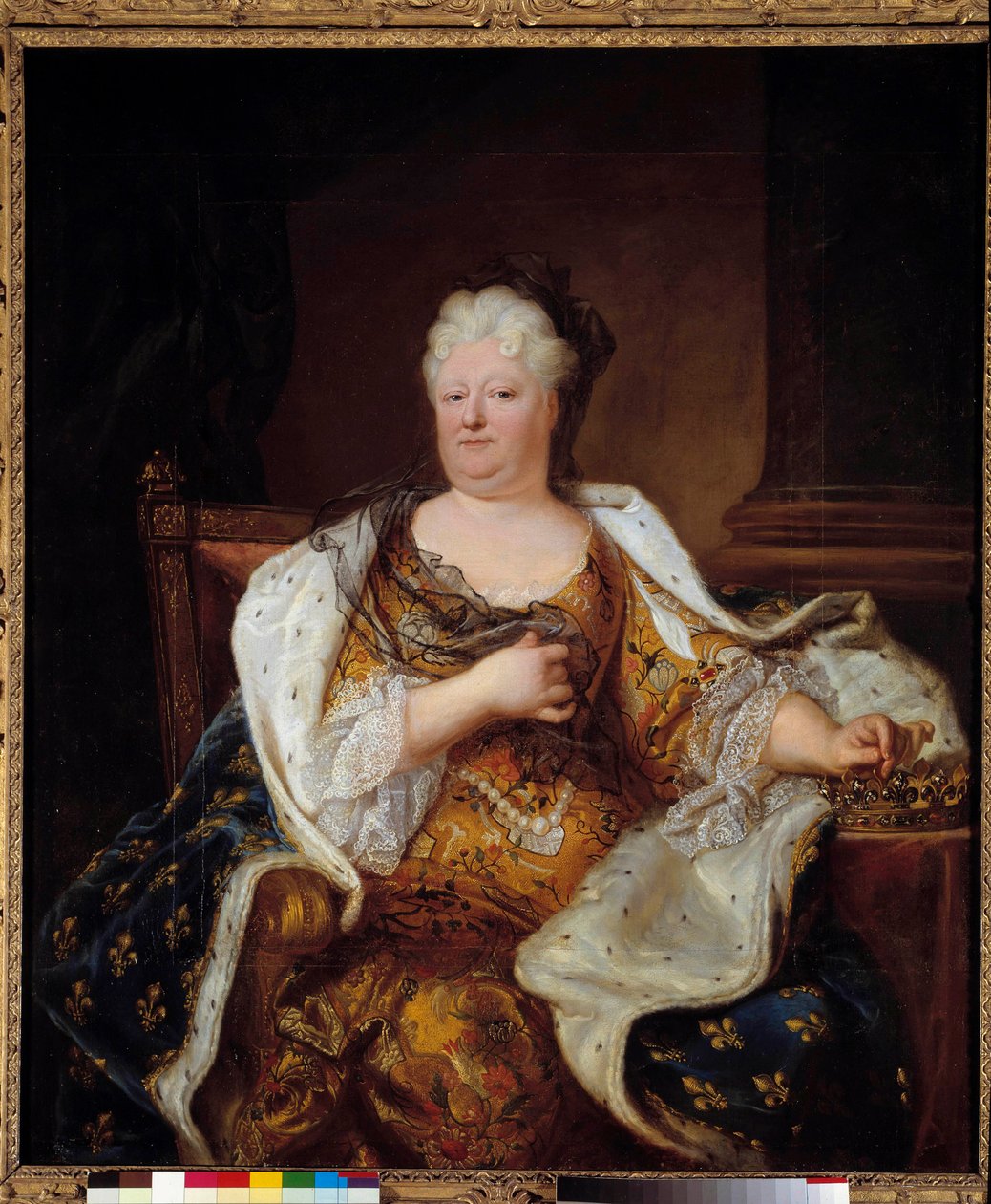 Retrato da Princesa Palatina Charlotte Elisabeth de Baviere de Hyacinthe Francois Rigaud