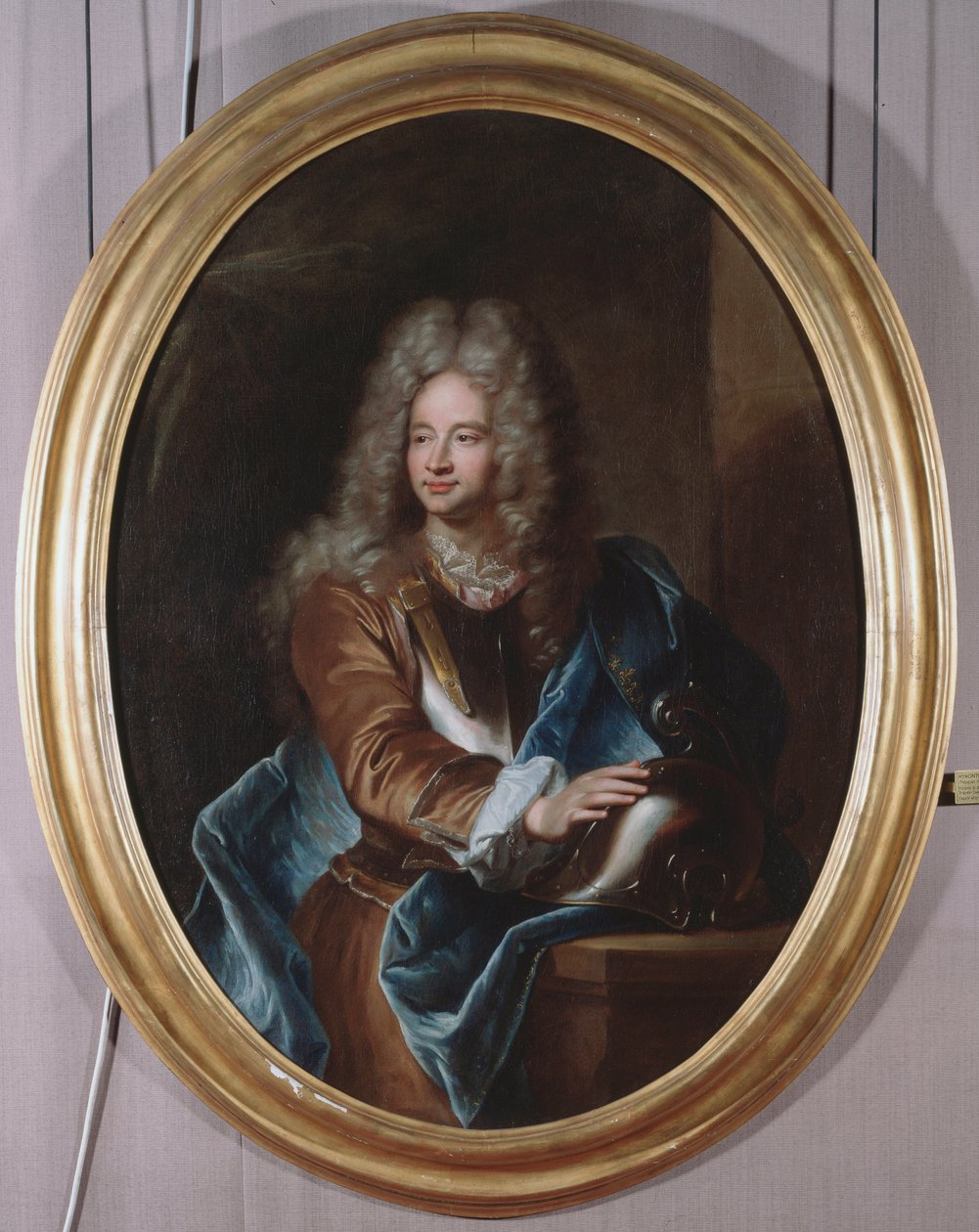 Retrato do diplomata italiano Anton Giulio II Brignole-Sale (Brignole Sale) (1673-1710) Embaixador do Rei Luís XIV (Retrato do embaixador italiano em França Anton Giulio II Brignole-Sale (Brignole Sale)) Pintura de Hyacinthe Rigaud (1659-1743) de Hyacinthe Francois Rigaud