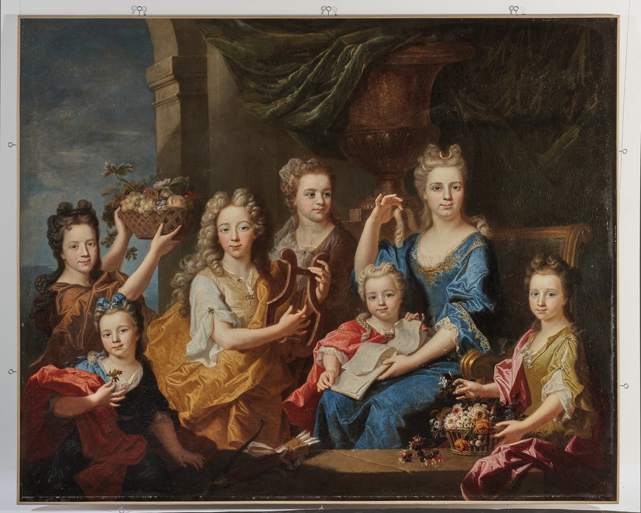 Retrato dos filhos de M. Bouette de Blémur, 1703 de Hyacinthe Francois Rigaud