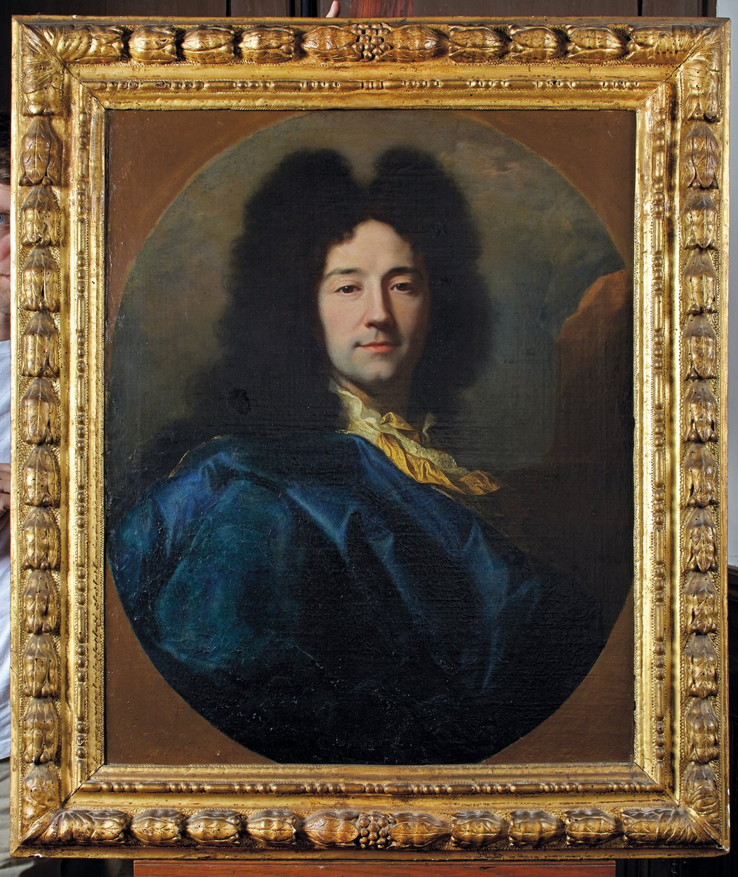 Auto-retrato, chamado The Blue Coat de Hyacinthe Francois Rigaud