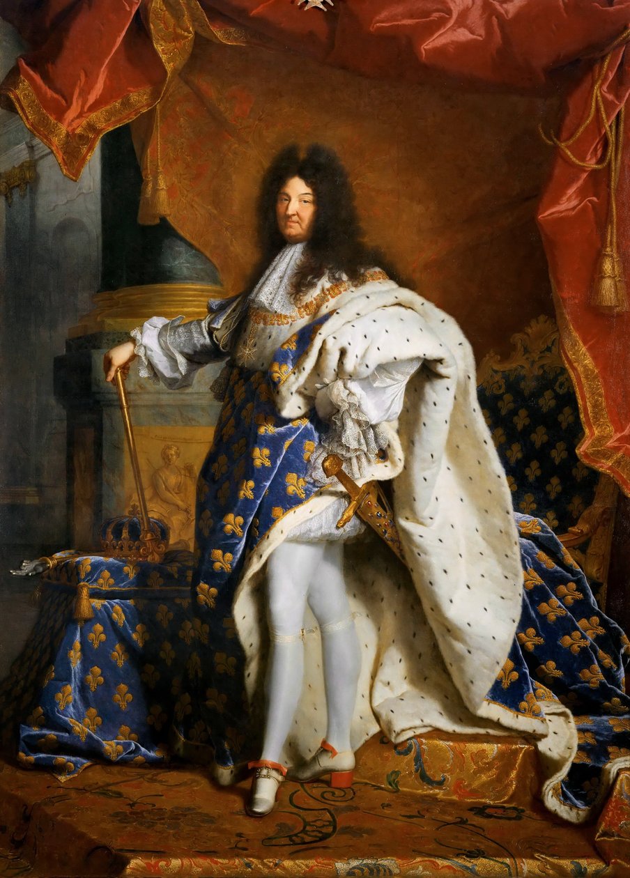 Luís XIV, rei da França 1638-1715, 1701. de Hyacinthe François Honoré Rigaud