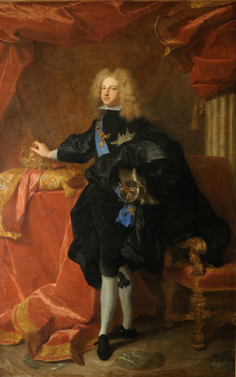 Filipe V, Rei da Espanha 1683-1746, 1701 de Hyacinthe François Honoré Rigaud