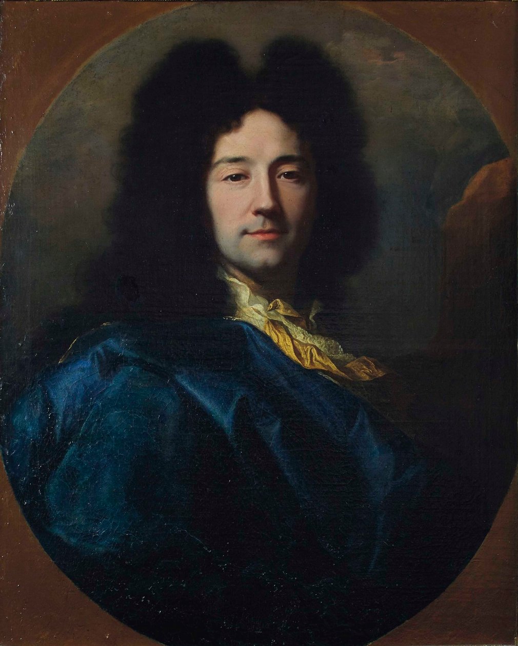 Auto-retrato Auto-retrato, dito ao casaco azul, 1696. de Hyacinthe François Honoré Rigaud
