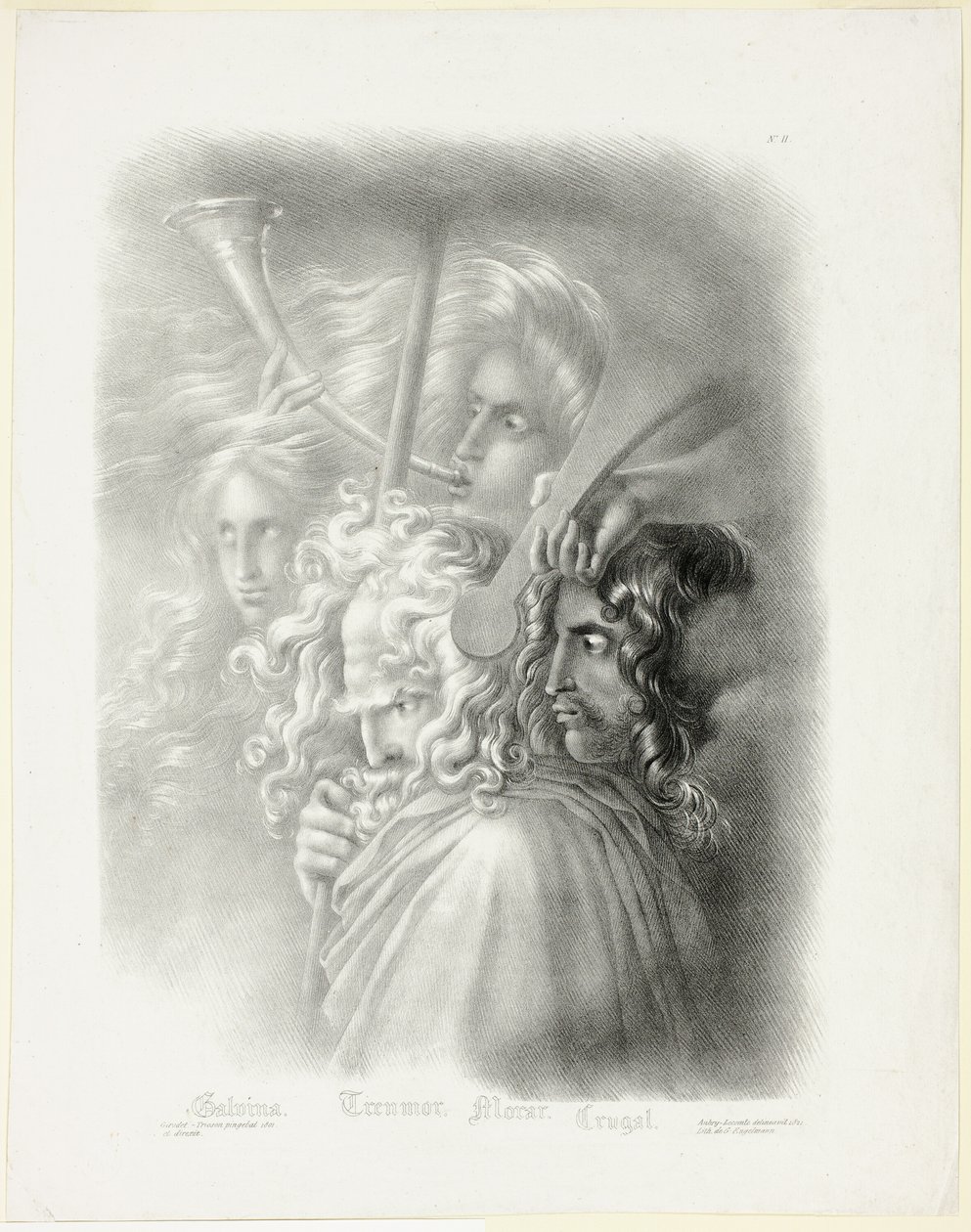 Galvina, de Coleção de cabeças de estudo de Hyacinthe Louis Aubry Lecomte