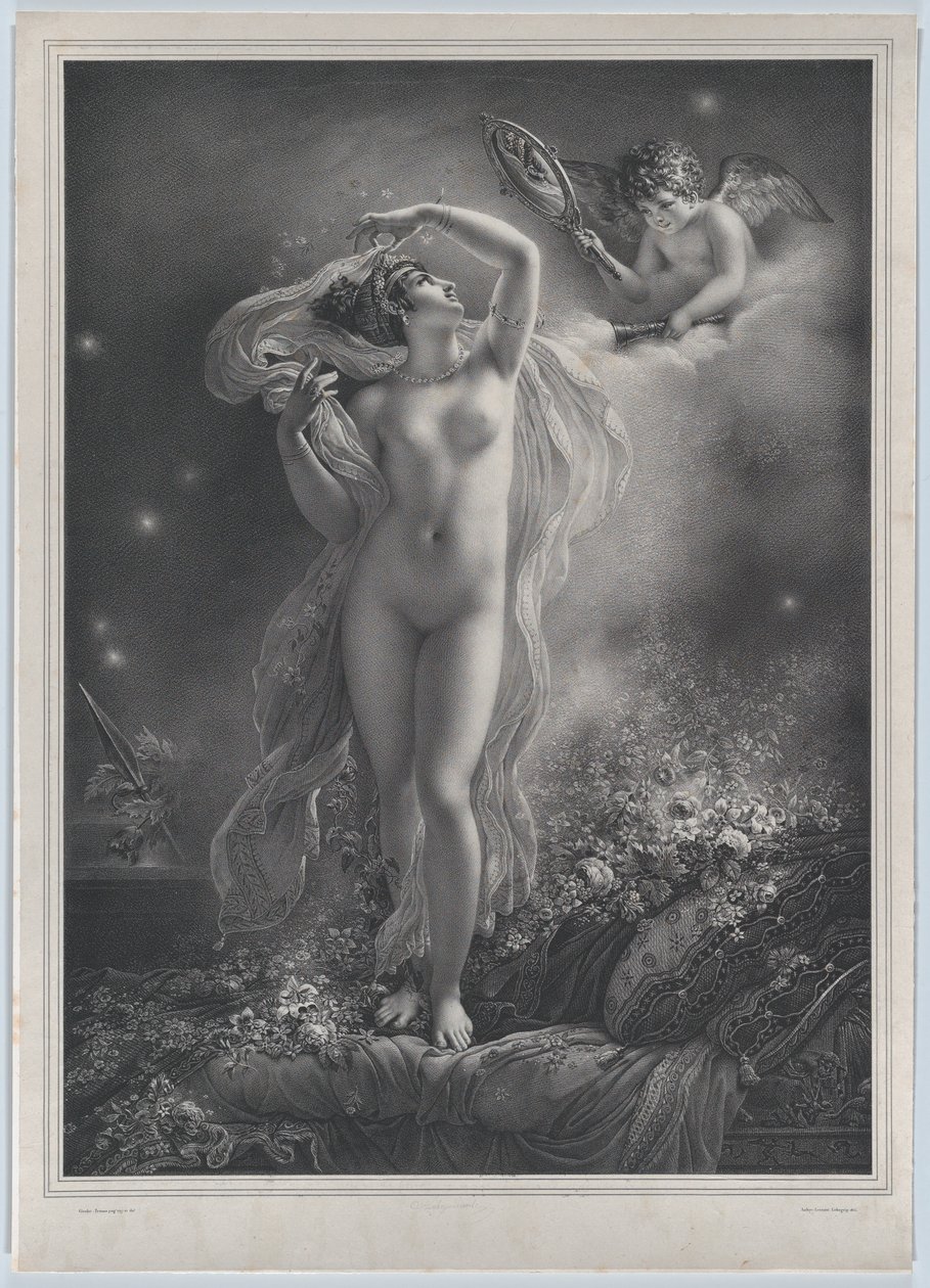 paisagem de Hyacinthe Louis Victor Jean Baptiste Aubry