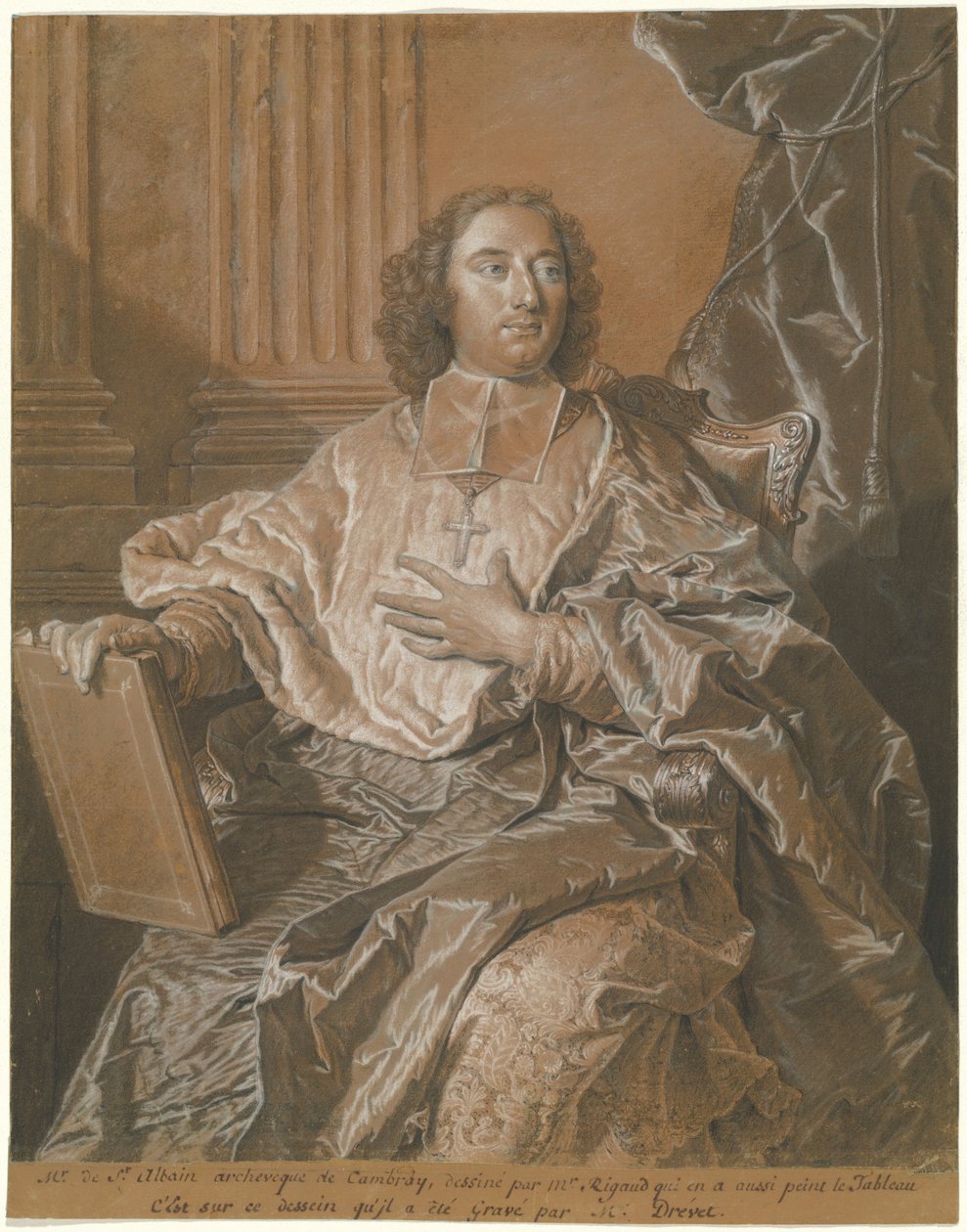 Monsenhor Charles de Saint-Albin, arcebispo de Cambrai de Hyacinthe Rigaud
