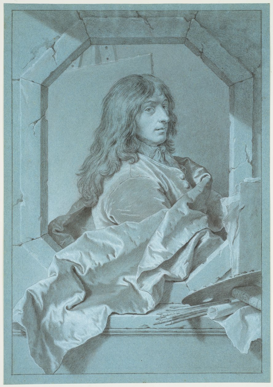 Retrato do pintor Sébastien Bourdon de Hyacinthe Rigaud