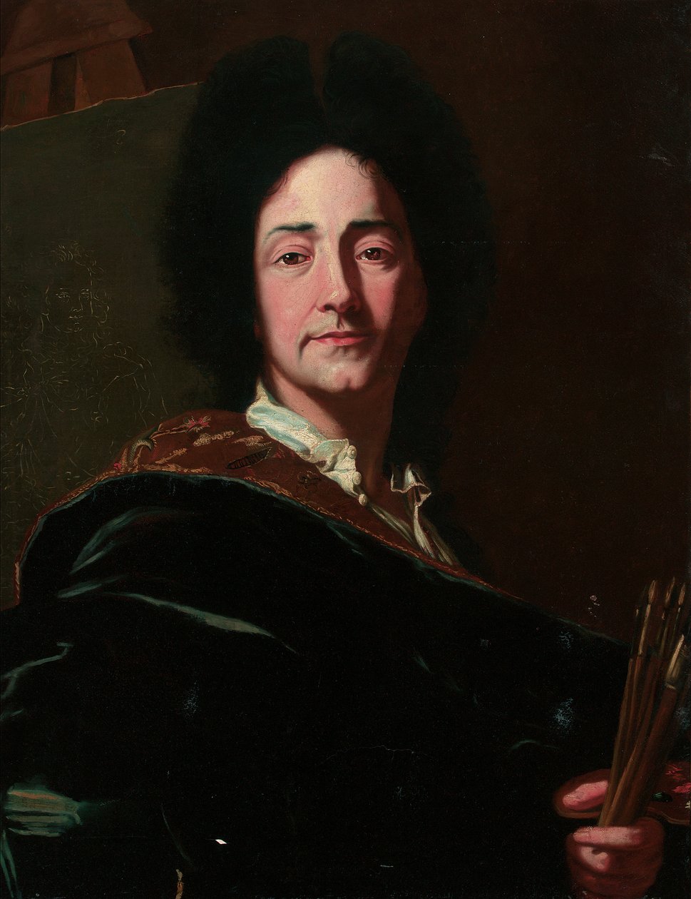 Retrato do artista de Hyacinthe Francois Rigaud