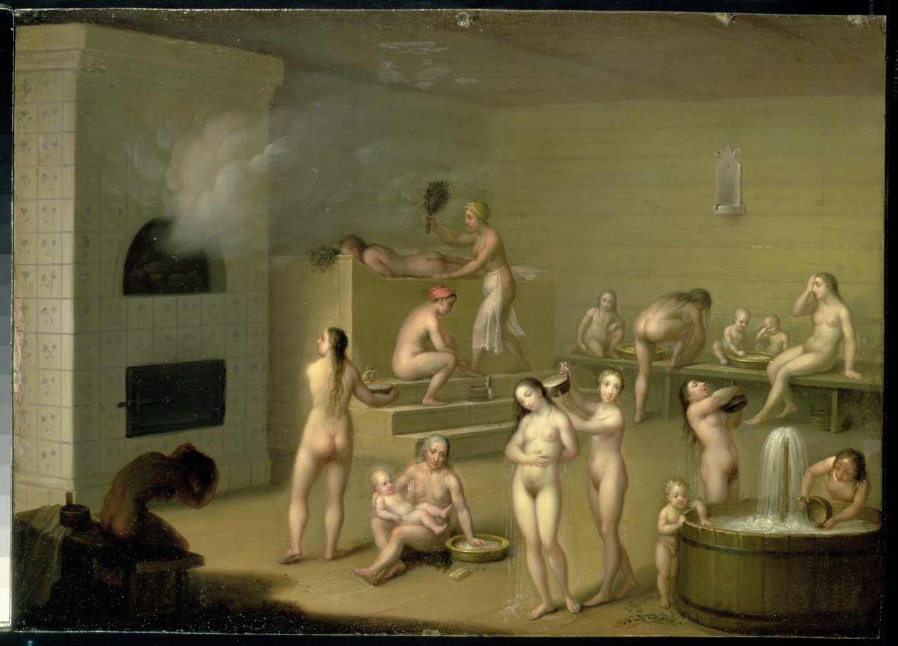 Banho russo, 1825 de I. Letunov