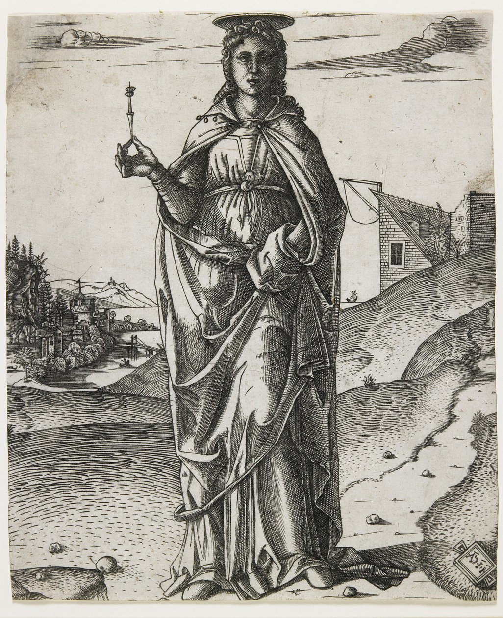 Santa Lúcia, c.1510 (gravura) de I.I.C.A. Master