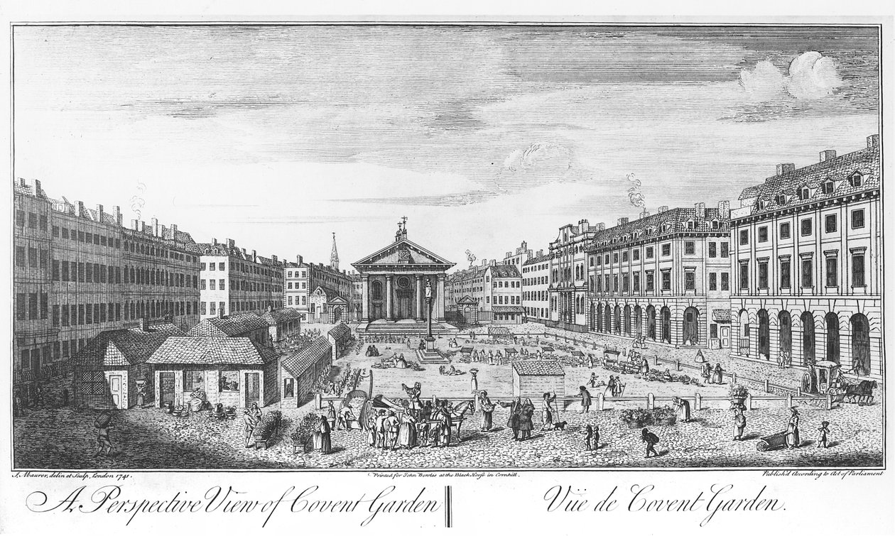 Uma Perspectiva do Covent Garden de I. (after) Maurer