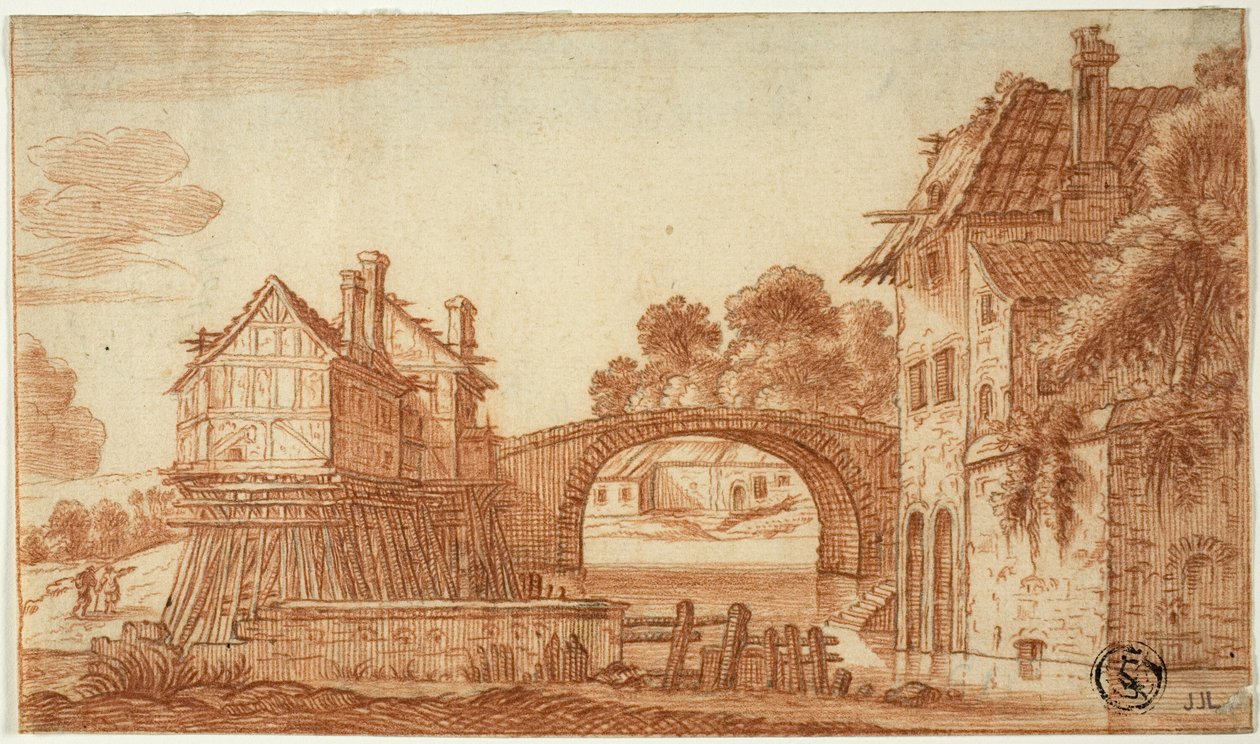 Casas antigas no canal de I Jan van de Velde