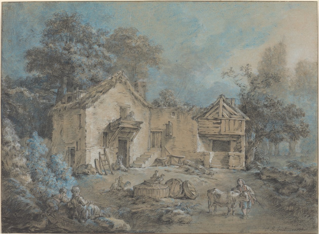 Cena da Fazenda de I Jean Baptiste Hüet