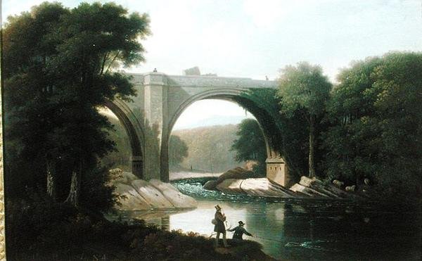 Ponte do Diabo sobre o Rio Lune, Kirby Lonsdale de I. Rothwell