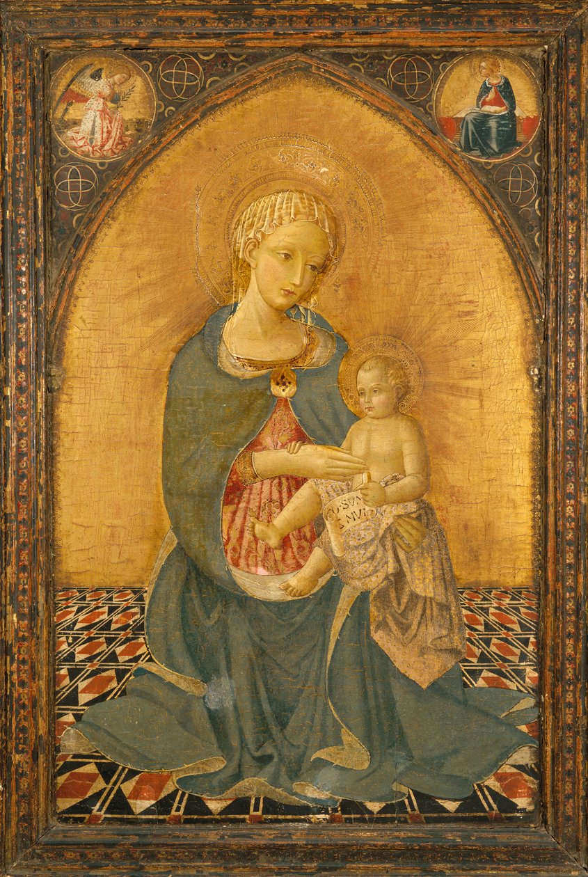 Madonna da Humildade, c.1900 (tempera no painel) de Icilio Federico (attr. to) Joni
