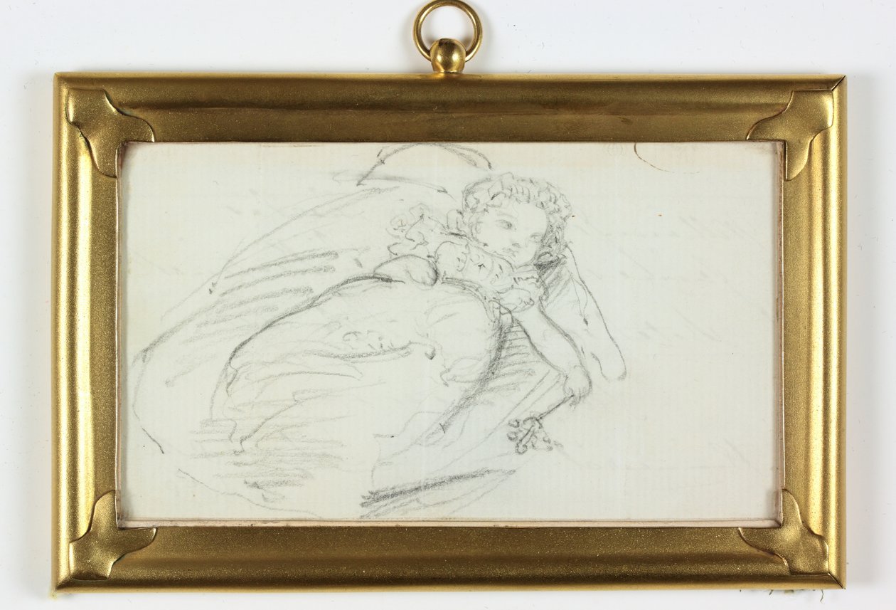 William John Arthur Charles James Cavendish Bentinck (lápis sobre papel) de Ida Brown Kinnaird