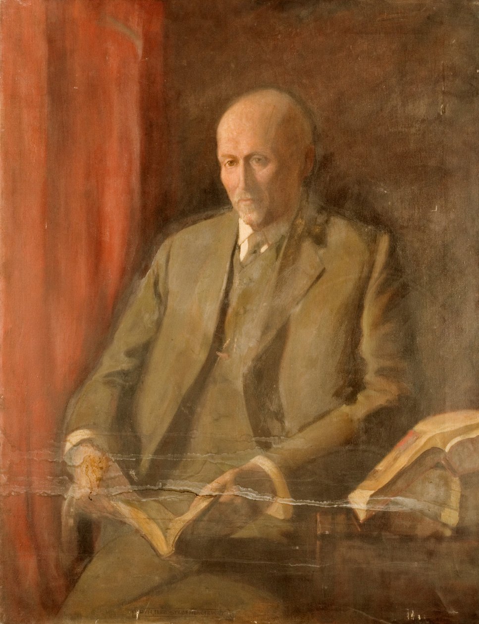 Retrato de um homem (óleo sobre tela) de Ida Lillie Strother Stewart