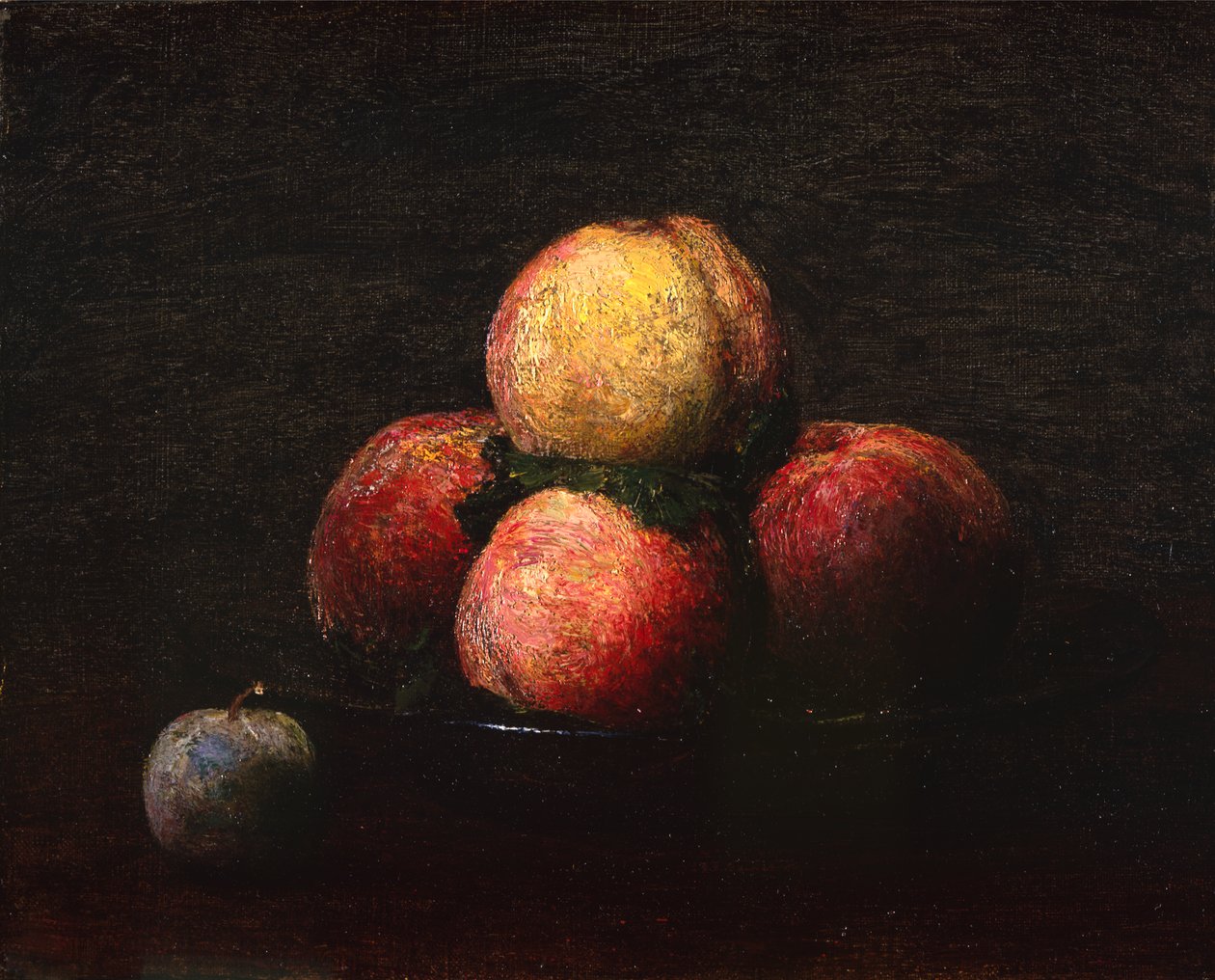 Natureza morta de pêssegos e ameixas de Ignace Henri Jean Fantin Latour