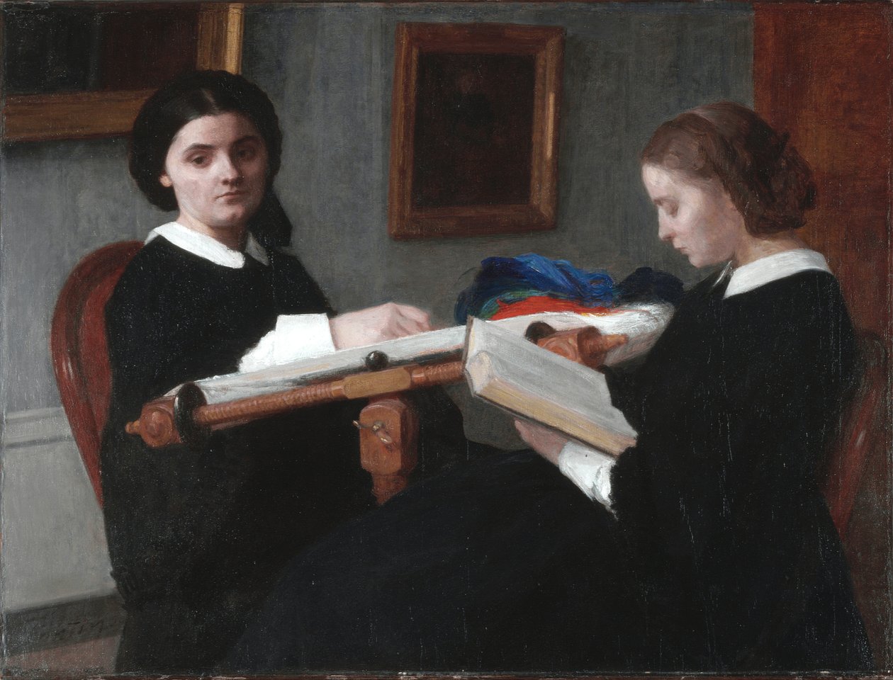 As duas irmãs de Ignace Henri Jean Fantin Latour